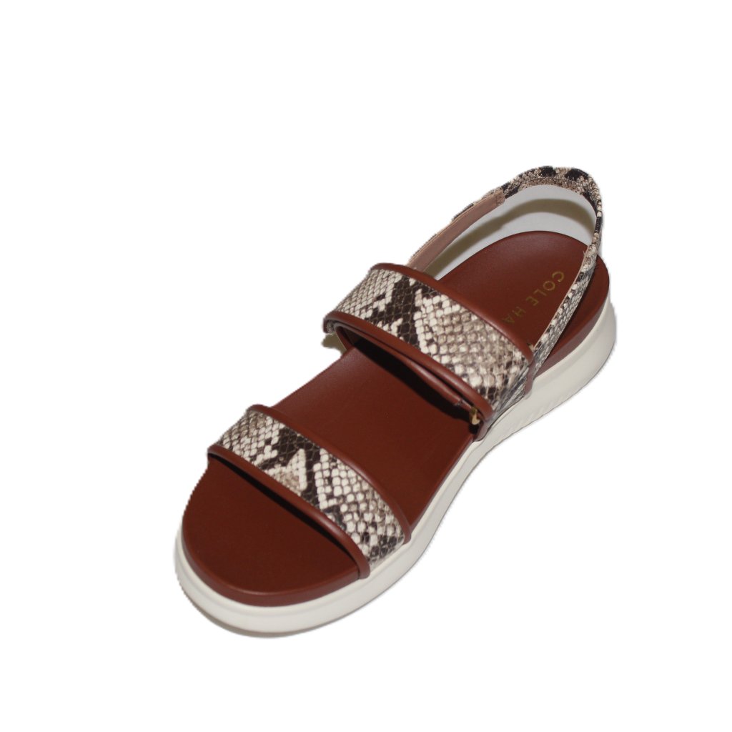 Cole Haan Zg Meritt Sndlr Snk Prnt/Ivory Sandals Us 8.5b/ Eur39/Uk6